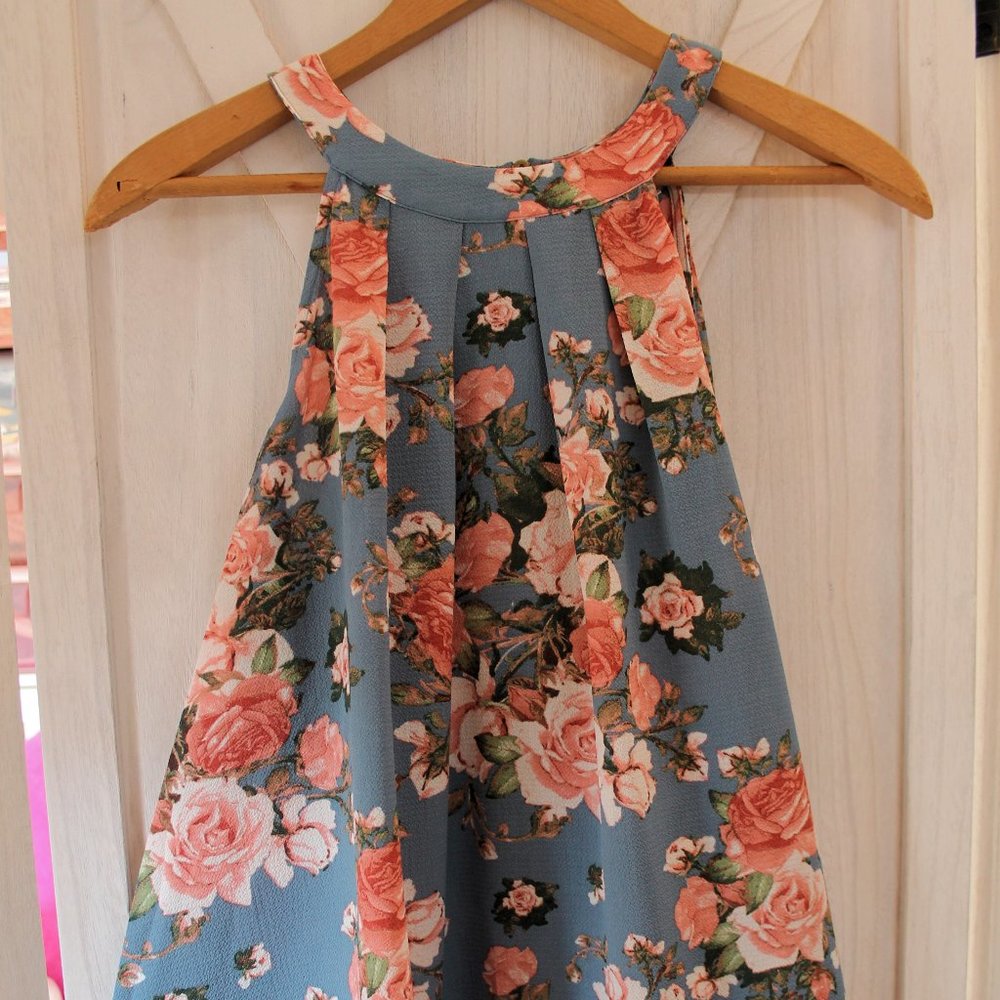 NWT Med Altar'd State Anthro Floral Flouncy Top